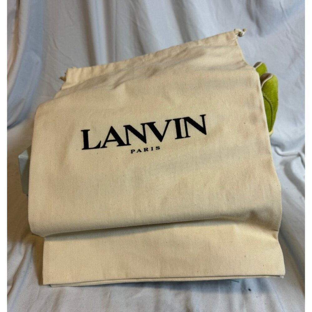 LANVIN Lite Curb Low Top Sneakers Asinth Green BNIB Size: 45 / 12 - Picture 10 of 11